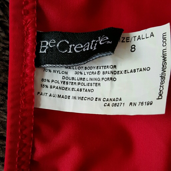 Be Creative red bikini size 8 - Picture 4 of 4